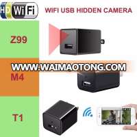 USB Wall Charger WIFI Hidden Camera 1080P 128GB Spy Camera Charger Adapter Plug with Motion Detection Loop recording